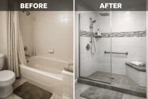 bathtub removal and shower installation