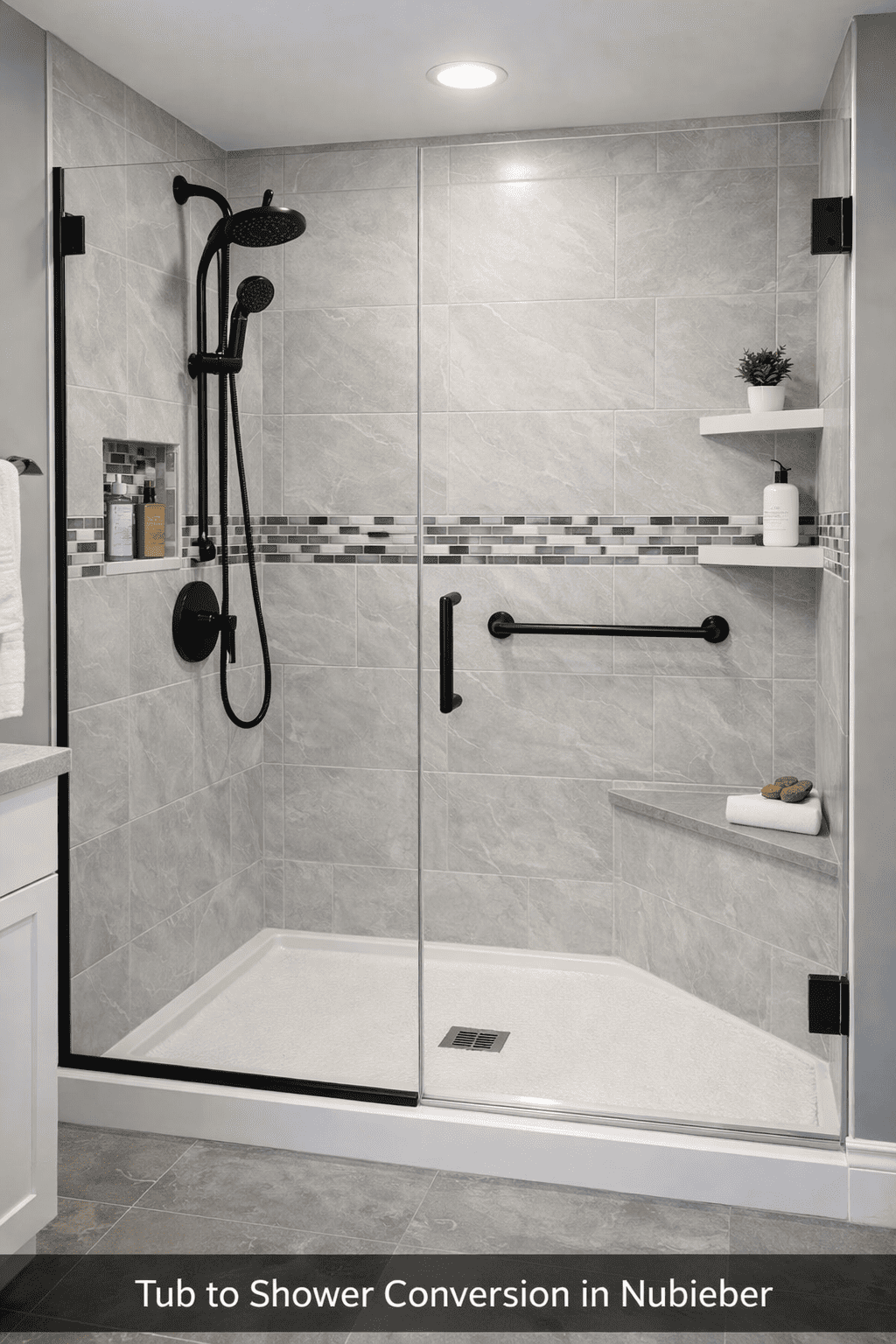 Tub to Shower Conversion in Nubieber 96068